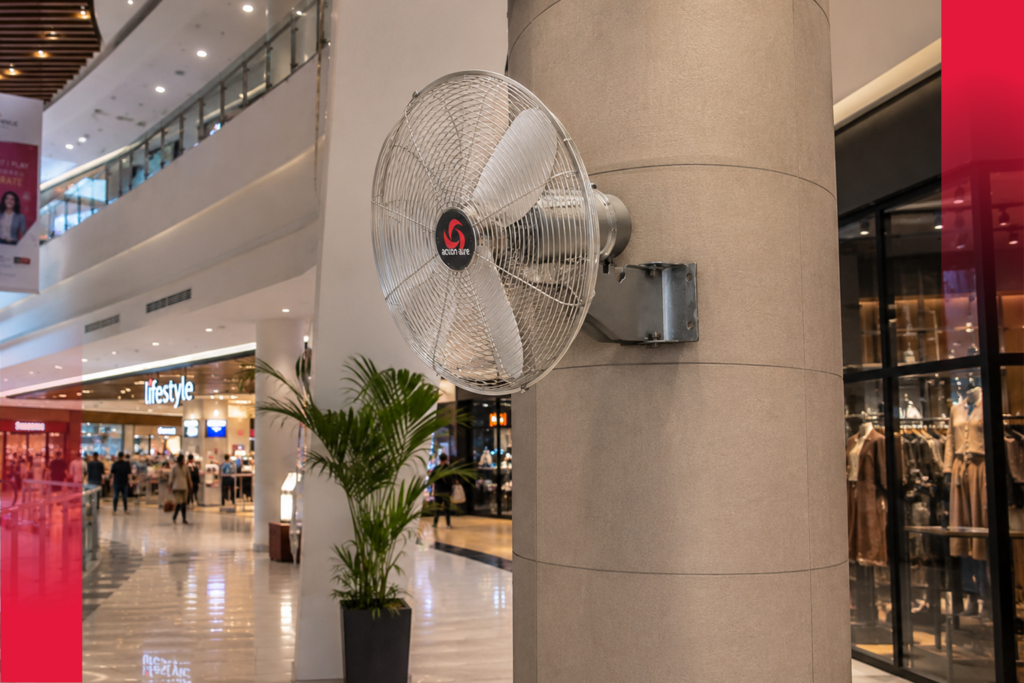 Industrial fan for shopping mall ventilation India