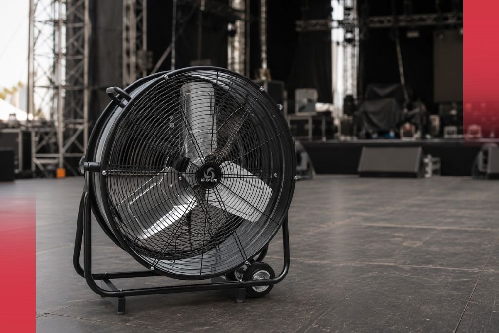 Action Aire - Heavy Duty Floor Fan for Concerts and Event Crowd Cooling