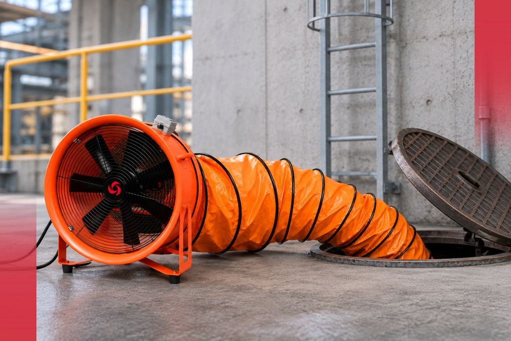 Action Aire - Portable Blower with Duct for Confined Space Ventilation