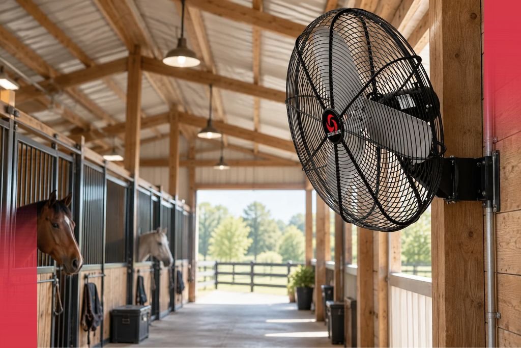 Action Aire - Buy a Heavy Duty Wall Fan for Horse Stable Ventilation
