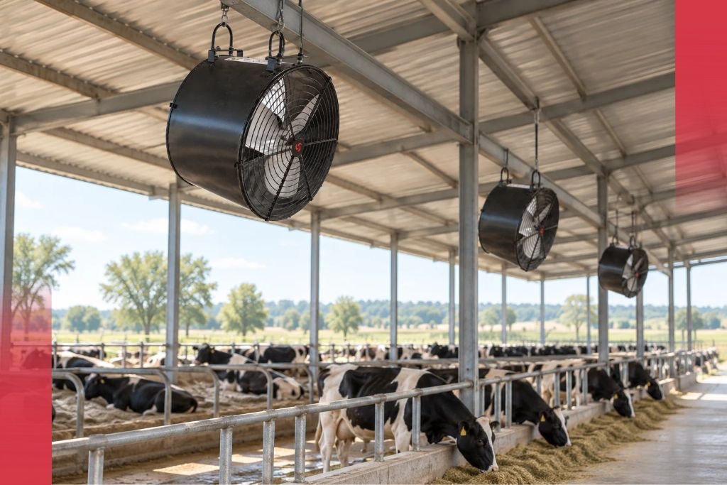 Action Aire - Cattle Shed Airflow and the Hanging Drum Fan