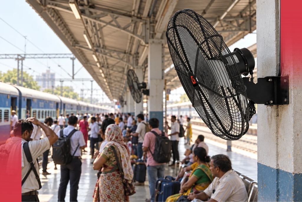 Action Aire - Weatherproof IP55 Wall Fan for Railway Platform Cooling
