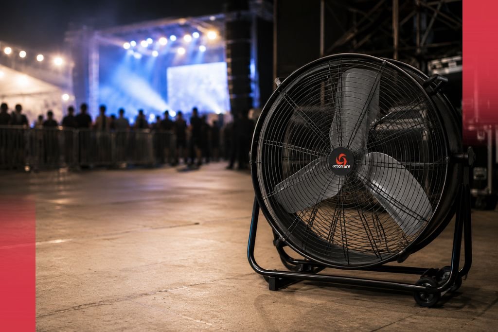 Heavy Duty Floor Fan for Concert and Event Crowd Cooling